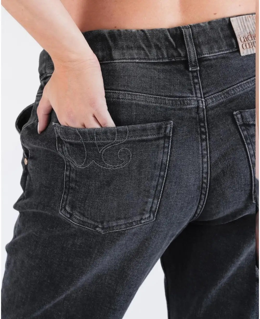 Ice Blue Acid Washed Distressed Mom Fit Jeans | ADFY-WDJ-010 | Cilory.com